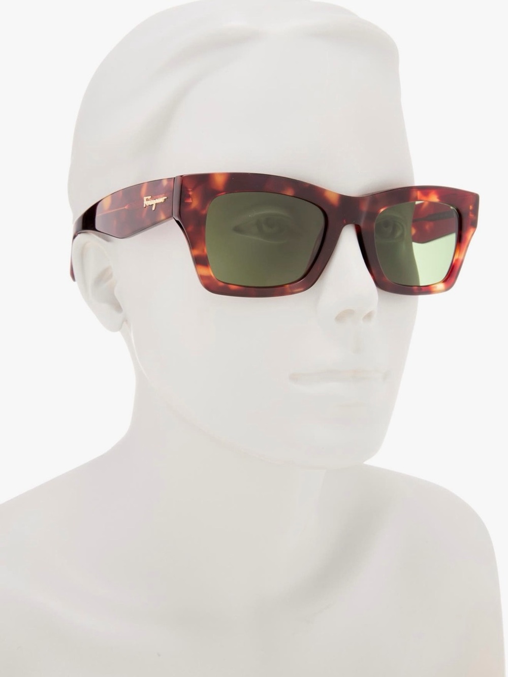 Salvatore Ferragamo 51mm
Rectangle Sunglasses #214
Color: Tortoise
51-21-145